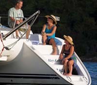Relaxing on board